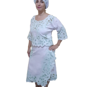 CONJUNTO AFRICANO FEMININO 03 PEÇAS MODELO 36 RICHELIEU