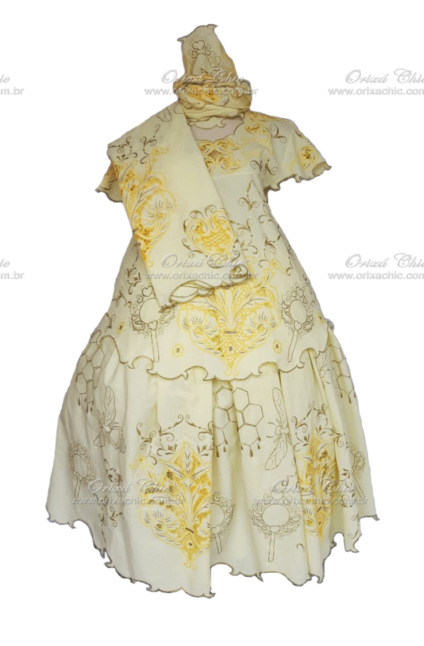 BAIANA MODELO 06 FAVO DE MEL-ABELHA-ABEBE RICHELIEU 06 PEÇAS